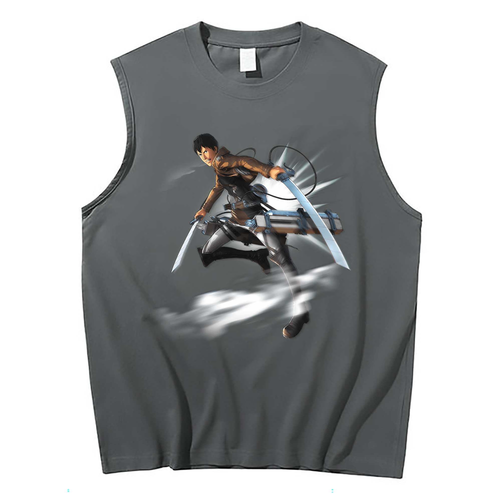 （画像用） 進撃の巨人 ベルトルト・フーバー Attack on Titan Bertholdt Hoover コットン100％タンクトップ（フロントプリント）